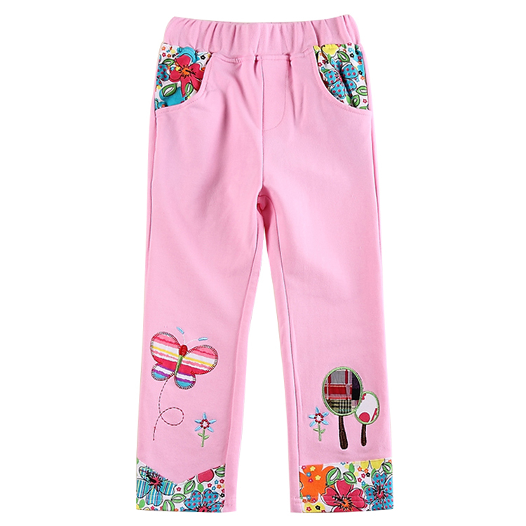 nova brand kids pants for baby girl all for children clothing and accessories spring autumn embroidery pants for girls G5880