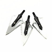3pcs/lot RJ018 Free shipping high quality 10 blade teeth arrowhead hunting arrow heads