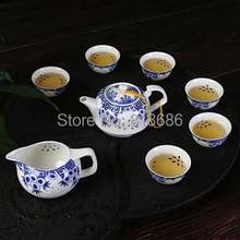 purple clay yixing teaset 1pc teapot 8pc tea cup kungfu tea set