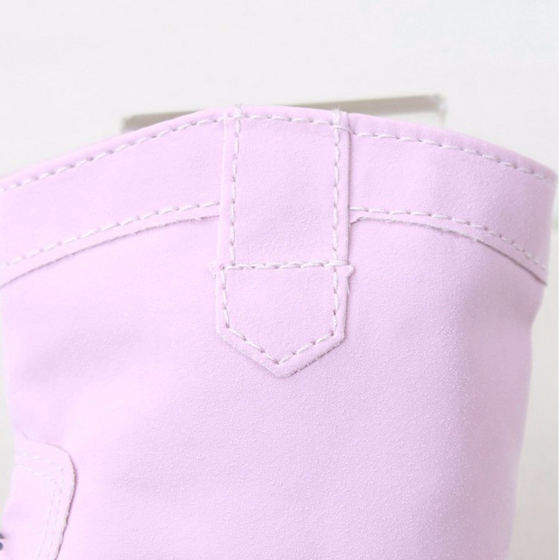 New Fashion Cute Sweet Pink Newborn Baby Mary Janes Minnie Shoes Infant Toddler Super Warm Girls Boots Booties