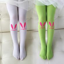 Baby Girl’s Stockings Fashion Tight Solid Cute Bunny Pattern Children Girls Kids Stockings 6 Colors