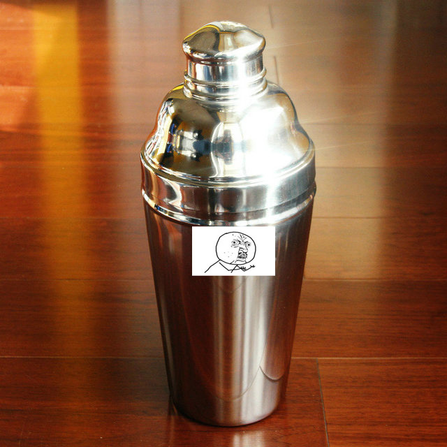 Japanese style 3 pieces cocktail shaker large size 1.8L free shipping