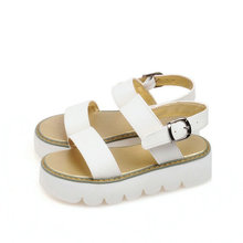 size 32-43 New fashion platform sandals for women sexy white orange black high heels wedges sandals dress shoes