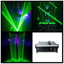 3W Green Laser Stage Light Laserman Show Equipment Machine Laser Man Projector For DJ Party Stage Performance Wedding Nightclub