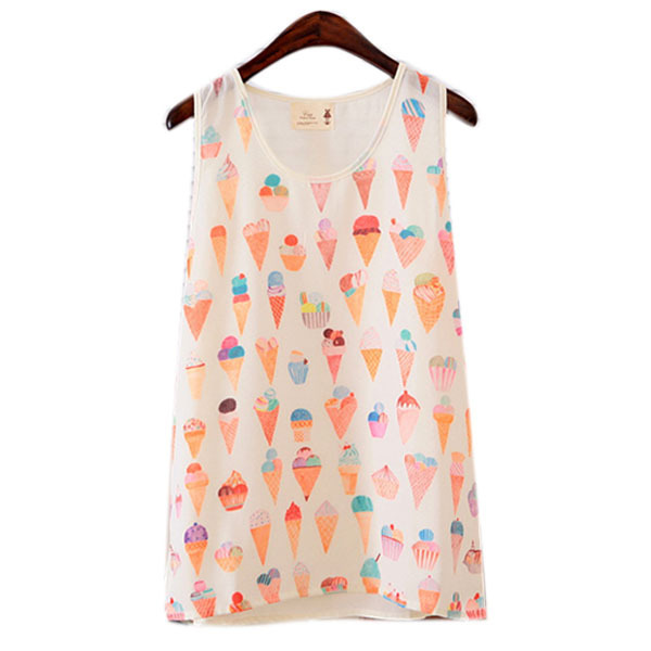 Hot Women Fitted Sleeveless T Shirt Graphic Printed T Shirt Vest Tank T Shirt Tops S