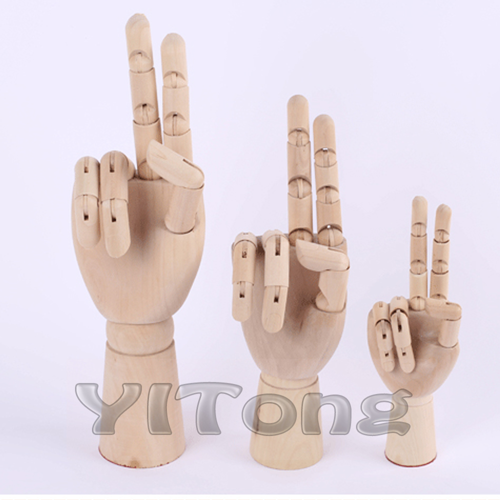 wooden hand drawing model