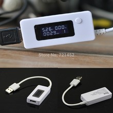 L155 envío gratis LCD capacidad de carga USB actual probador del voltaje del medidor para el teléfono banco de la energía