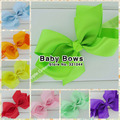 20pcs lot 6 Big Ribbon Bows With Soft Elastic Headband Baby Girls Infant Headbands Kids Large