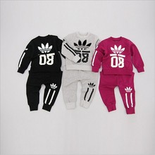 NEW arrival 0-2Y kids clothes Fit spring autumn brand baby boy clothes 2pcs tracksuit clothes set coat + pants sets