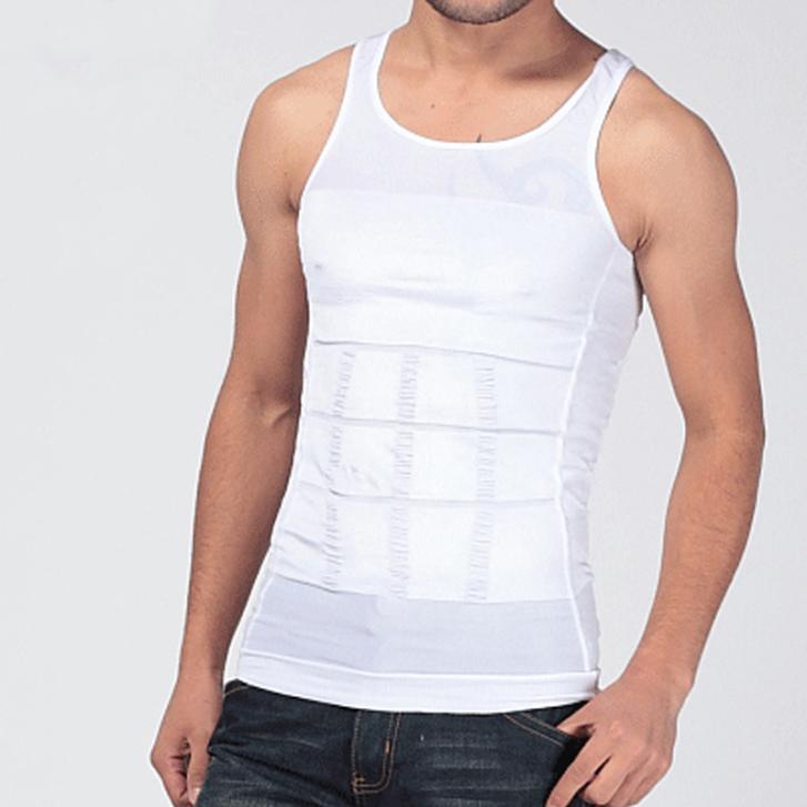 New 2015 Fashion Men Body Slimming Tummy Shaper Vest Belly Waist Girdle Shirt Shapewear Underwear
