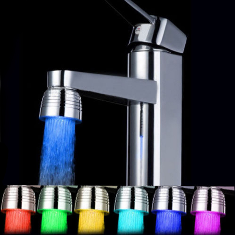 Colorful ABS LED Glow Shower Stream Tap Thread SDF-A10 LED Faucets Tap Bathroom Basin Faucet Spouts OCEA Colorful ABS LED Glow Shower Stream Tap Thread SDF-A10 LED Faucets Tap Bathroom Basin Faucet Spouts OCEA