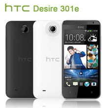 Original HTC Desire 301e 512RAM 4G ROM GPS WIFI Bluetooth Cell phone multi language Dual Core