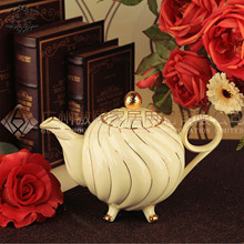 coffee tea set European porcelain ivory coffee tea set Europe fashion wedding gifts drinkware 16pcs free