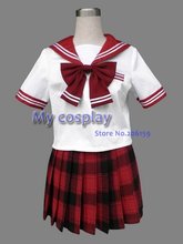 Sailor Cosplay Culture Female Uniform Cosplay Costume Sailor tartan skirt Girls Sailor Uniform Dresses For Halloween
