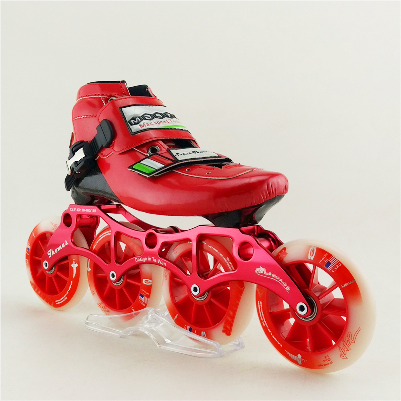 Professional Speed Roller Inline Skates Speed Skating Roller Skates 4 Inline Wheels