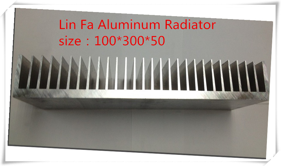 Aluminum/Aluminum radiator/Heatsink High-power heat sink Aluminum Radiator 100*300*50white customize
