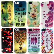 Fashion Animal Elephant/Leaf/Heart/Flower/Daisy pattern Case For iPhone 5S 5 5G Mobile Phone shell CSJK0218