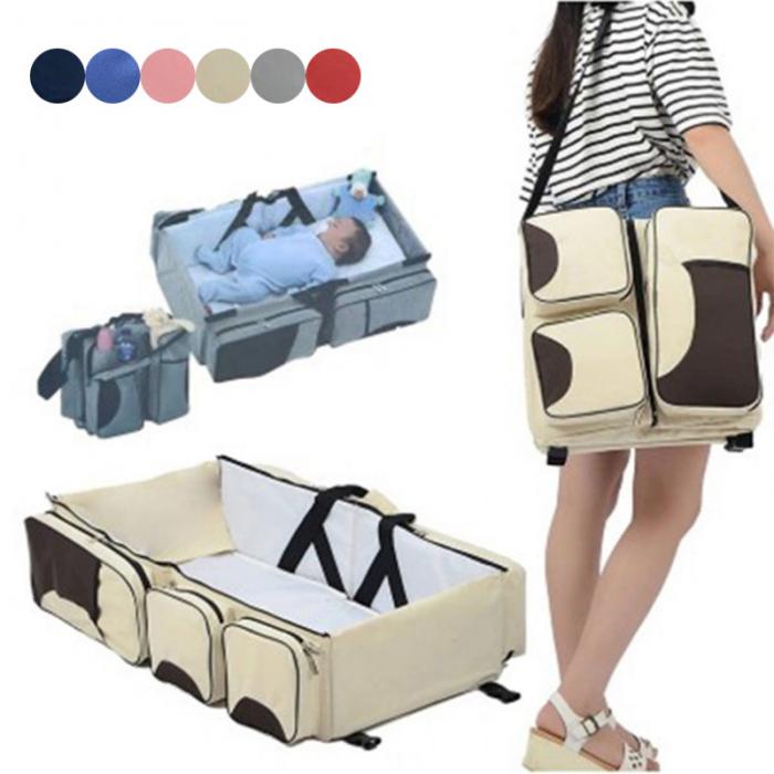 Reisebett Baby Multi Babytasche Babybett Klappbett Tragbar Wickeltasche 4 Farben