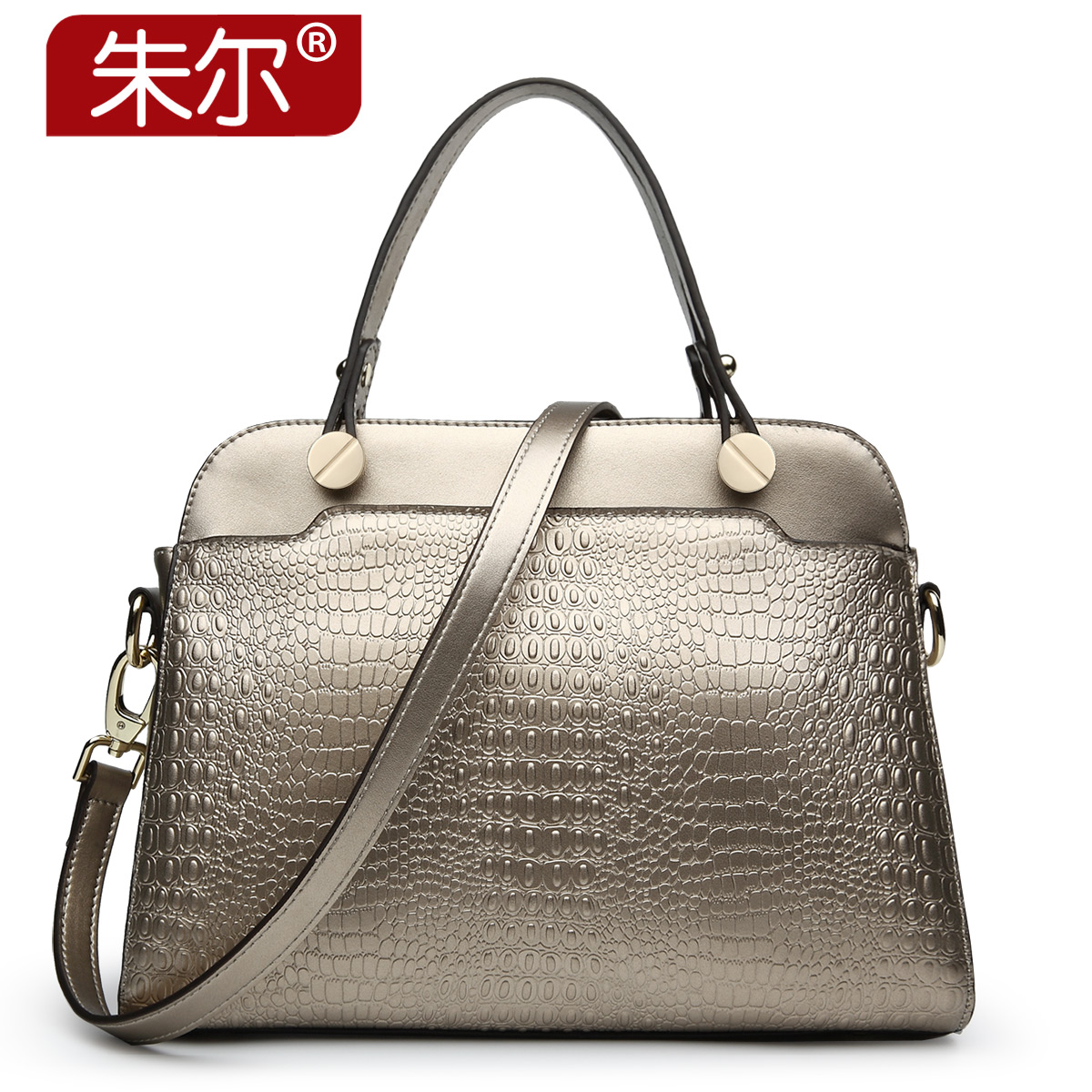 2015 for Crocodile women's cowhide handbag autumn new arrival women genuine leather bags fashion female handbag
