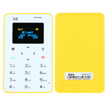 New 4 8mm Ultra Thin Children Student Card Phone Pocket Mini Phone Quad Band Cellphone Free