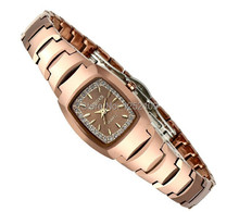 Ksd famosa marca de acero de tungsteno relojes mujer vestido reloj de cuarzo 100 m buceo reloj Rhinestone del diamante de lujo