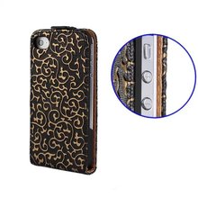 New Retro Book Luxury Vintage Royal PU leather Case for Apple iPhone 4 4g 4s Flip