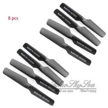 Free Shipping! 8 Pcs Black Blade Propeller Prop For JJRC H8C F183 Quadcopter Drone Spare Part