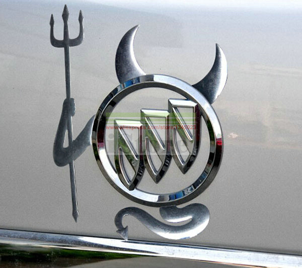3D Devil Car Sticker Emblems For Toyota Honda Skoda Nissan Buick Mazda Volkswagen Lada Kia Golf