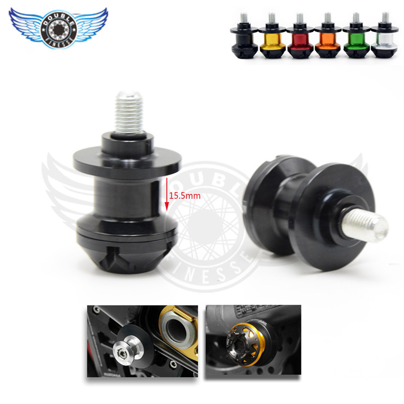 New aksesoris font b motor b font Cnc Billet aluminium Swingarm gulungan slider merah 6 colors