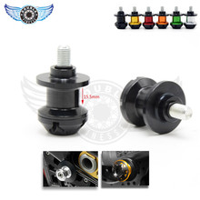 New aksesoris motor, Cnc Billet aluminium Swingarm gulungan slider merah 6 colors optional for suzuki GSR600/ABS GSR750/ABS