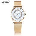 SINOBI Elegant Brand Golden Women Watches 2016 Montre Femme Fashion Ladies Bracelet Quartz Wristwatches Diamond Relogio
