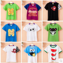 FreeShipping 2016 Retail Kids Tops Cartoon Short Sleeves T shirt Children Girls Boys t shirt /Children’s T-Shirts/Child Tops Tee