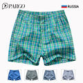 Men s Underwear men Boxers Shorts Cotton Underpants Male Brands clothing Plaid Loose Home Panties 3XL