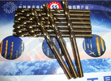 10 unids/set 1.5 * 38 mmHSS M35 Co5 % de la torcedura pedacitos de taladro de perforación de Metal mango cilíndrico por SS / acero / acero fundido hierro alum
