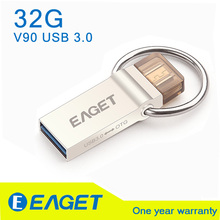 EAGET Official V90 32Gb G USB Flash Drive USB 3.0 OTG Smartphone Pen Drive Micro USB Portable Storage Memory Metal USB Stick
