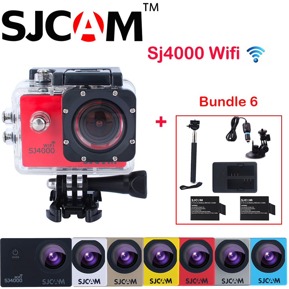  SJCAM SJ4000 WIFI    Sj 4 000 Wifi Cam DV + 2  +      +    + Sucker