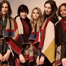 Salom Fall Autumn Fashion Hot Women Plus Size Blanket Scarfs Oversized Shawl Cozy Warm Soft Patchwork Tartan Wraps Cape C30