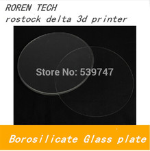 HOT 310mm 3d printer kit accessory for Rostock delta KOSSEL mini Borosilicate Glass plate ROUND 3mm thick Boro Glass top