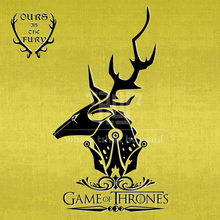 Game of Thrones Baratheon ours is the fury men t-shirt o-neck 100% cotton 180g ringspun short sleeve straightcut free shipping