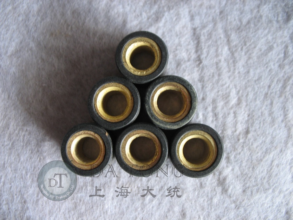 6pcs set Scooter Variator Copper Rollers Weight 14g For Chinese 150cc font b GY6 b