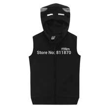 Minecraft Cosplay Enderman traje Hi-Q 100% algodón con capucha chaleco chaleco chaquetas de la capa Tops
