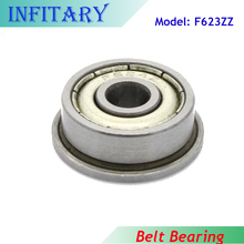 F623ZZ 3*10*4mm Belt Bearing Flange Bearings F623 3D Printers Connected TO Timing Belt for 3D Printer Reprap Prusa I3