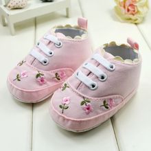 Baby First Walkers Cute Embroidered Lace Baby Infant Shoes Kids Girls Toddler Soft Bottom Shoes New