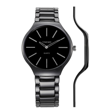 2016 TIME100 Women’s Ceramic Watches Ultra Thin Watch 5.5mm Black Strap Waterproof Ladies Quartz Watch relogio feminino Clock