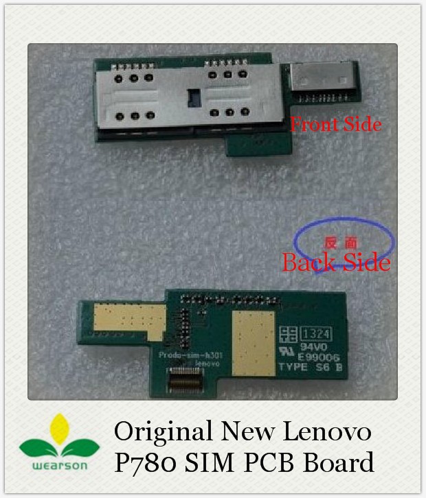 Original New Sim card slot pcb board for Lenovo P780 sim board Free shipping with tracking number