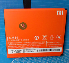 100% New Xiaomi BM41 Battery 2000/2050mAh For Xiaomi Hongmi 1S Red Rice 1S Redmi 1S Battery Batterie Batterij Bateria