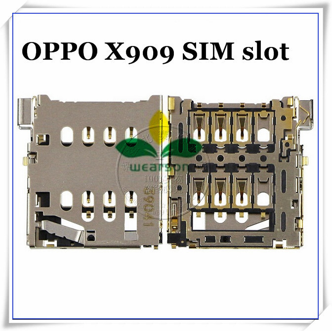 Original New sim card slot for OPPO X909 R809T sim slot adapters Free shipping with tracking number