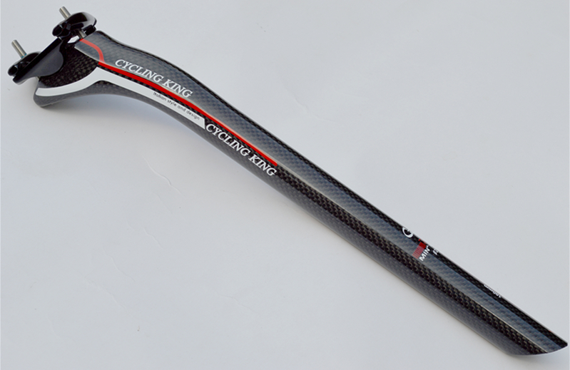 cyclingking full carbon fiber mountain bike road bicycle seatpost setback 25mm offset 27.2 30.8 31.6*350mm 3k finish