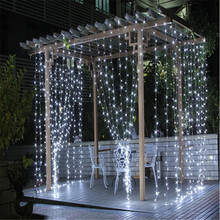 3M x 3M 300 LED Outdoor Home Warm White Christmas Decorative xmas String Fairy Curtain Garlands Strip Party Lights For Wedding