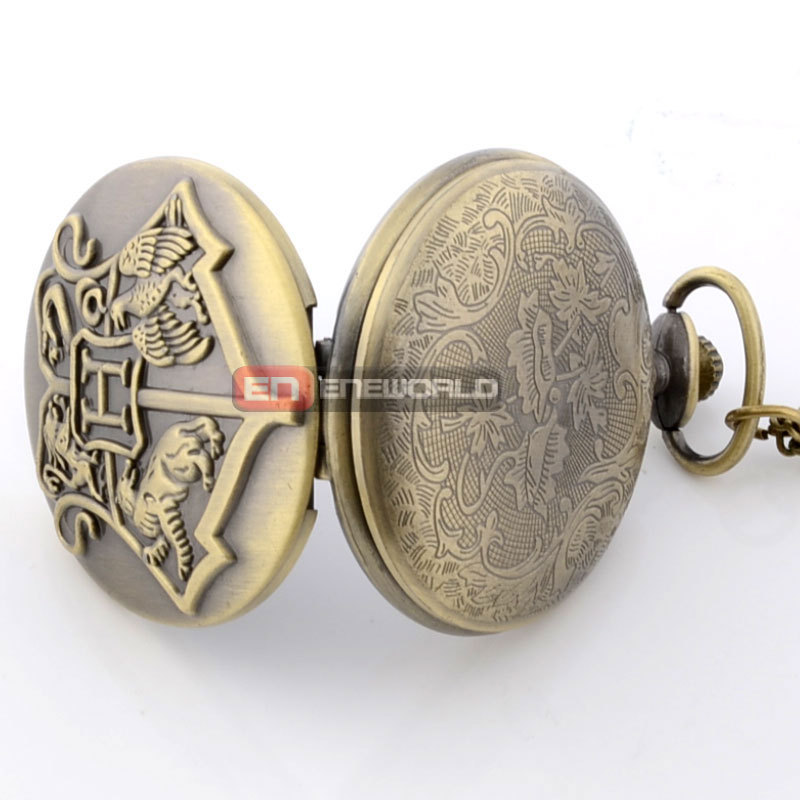 Vintage Harry Potter Quartz Pocket Watch Men Women Love Pendant Wholesale Price Steampunk Necklace Best Gift
